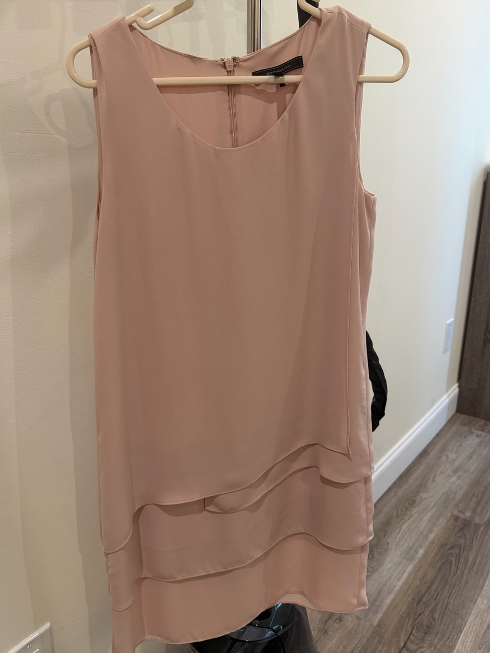 BCBGMaxAzria Soft Blush Pink Layered Dress